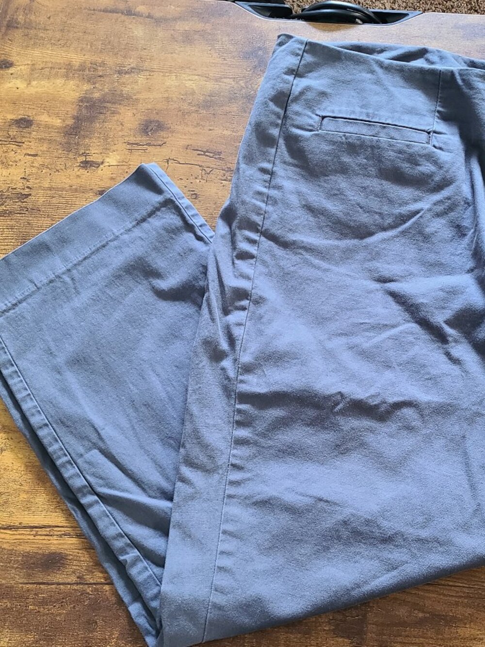 Lands End Canvas cropped pants, ladies Sz 14, Gray